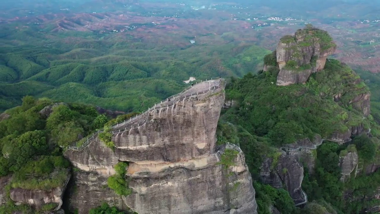 广东省河源市龙川县霍山旅游风景区航拍视频素材