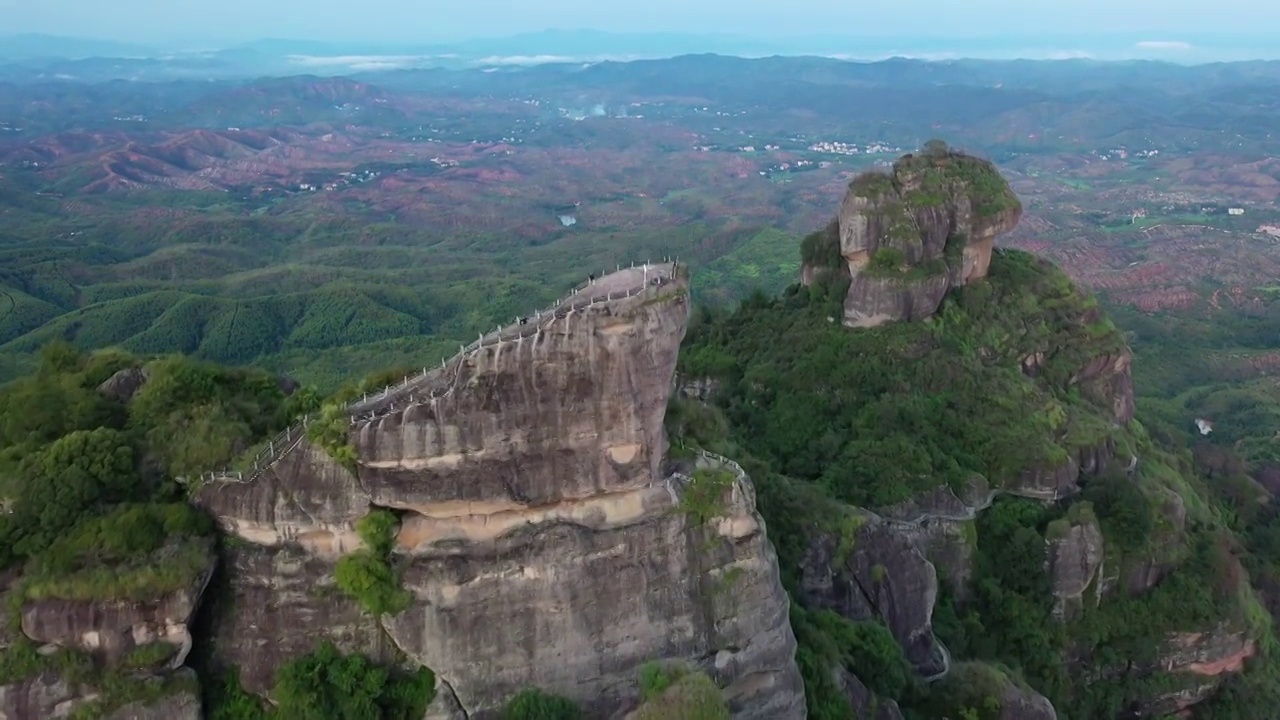 广东省河源市龙川县霍山旅游风景区航拍视频素材