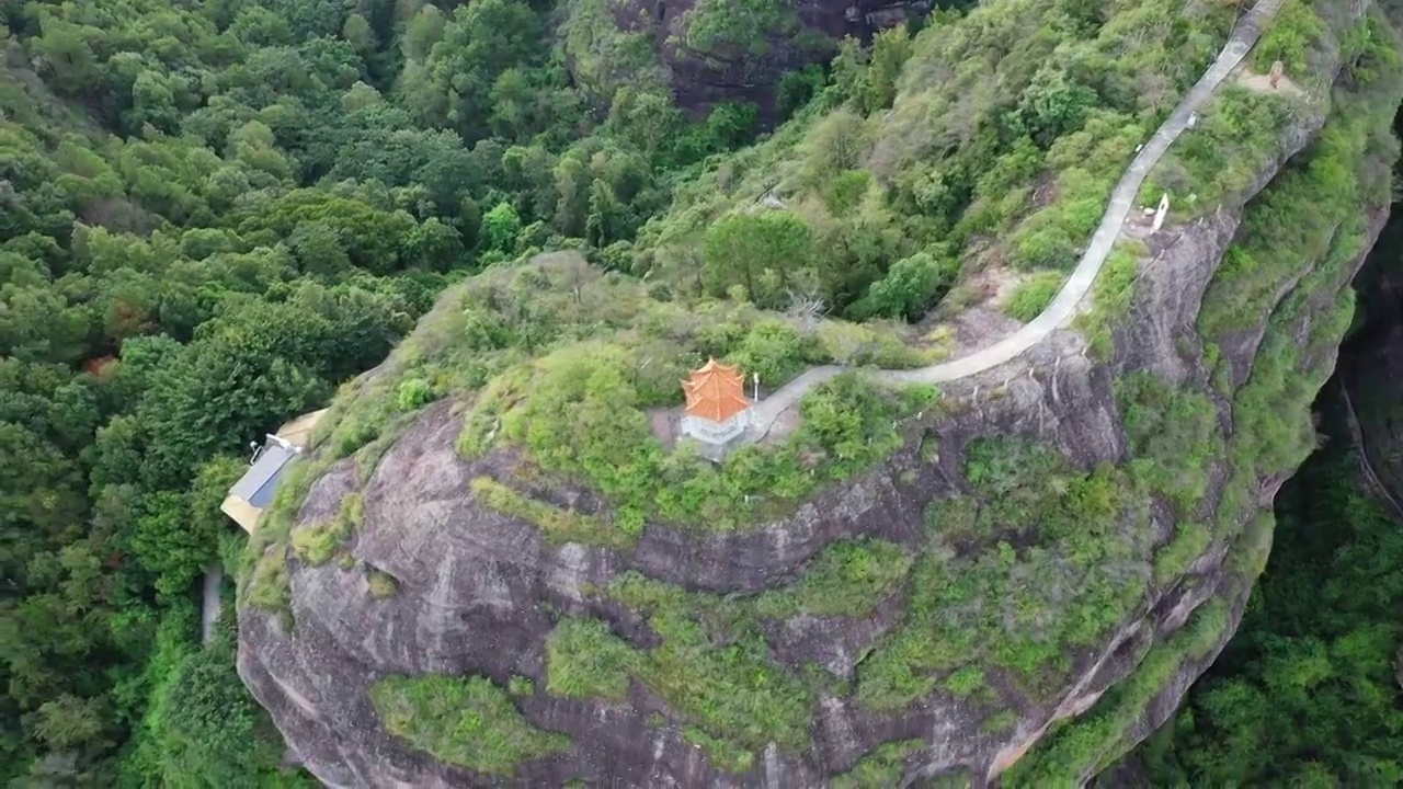 广东省河源市龙川县霍山旅游风景区航拍视频素材