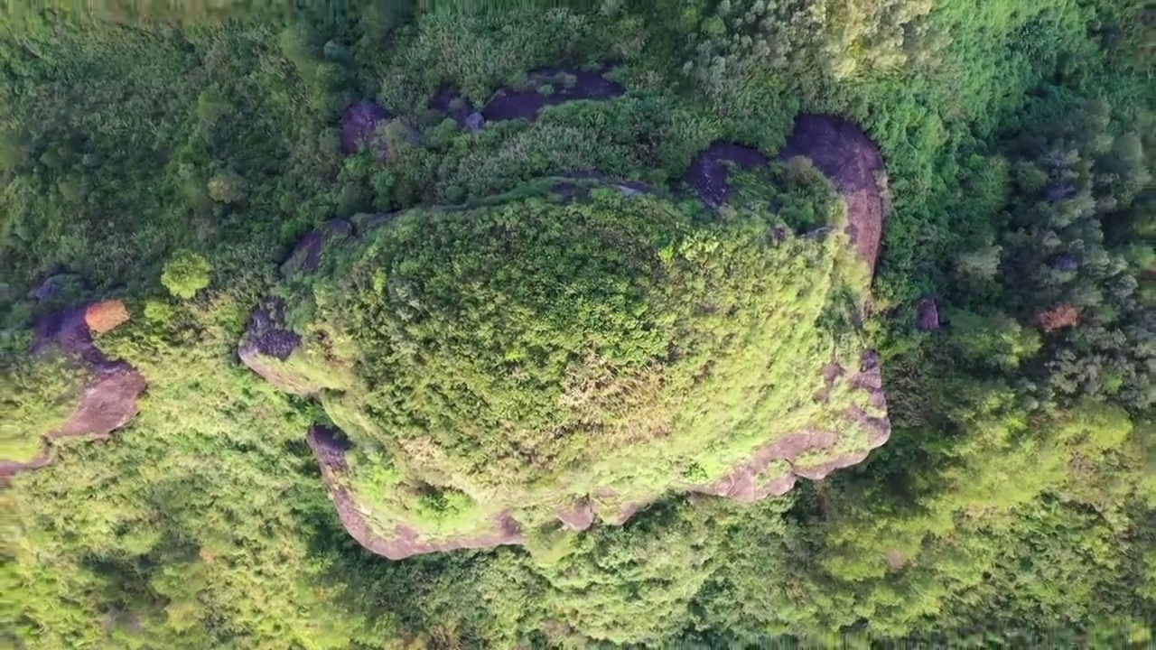 广东省河源市龙川县霍山旅游风景区航拍视频素材