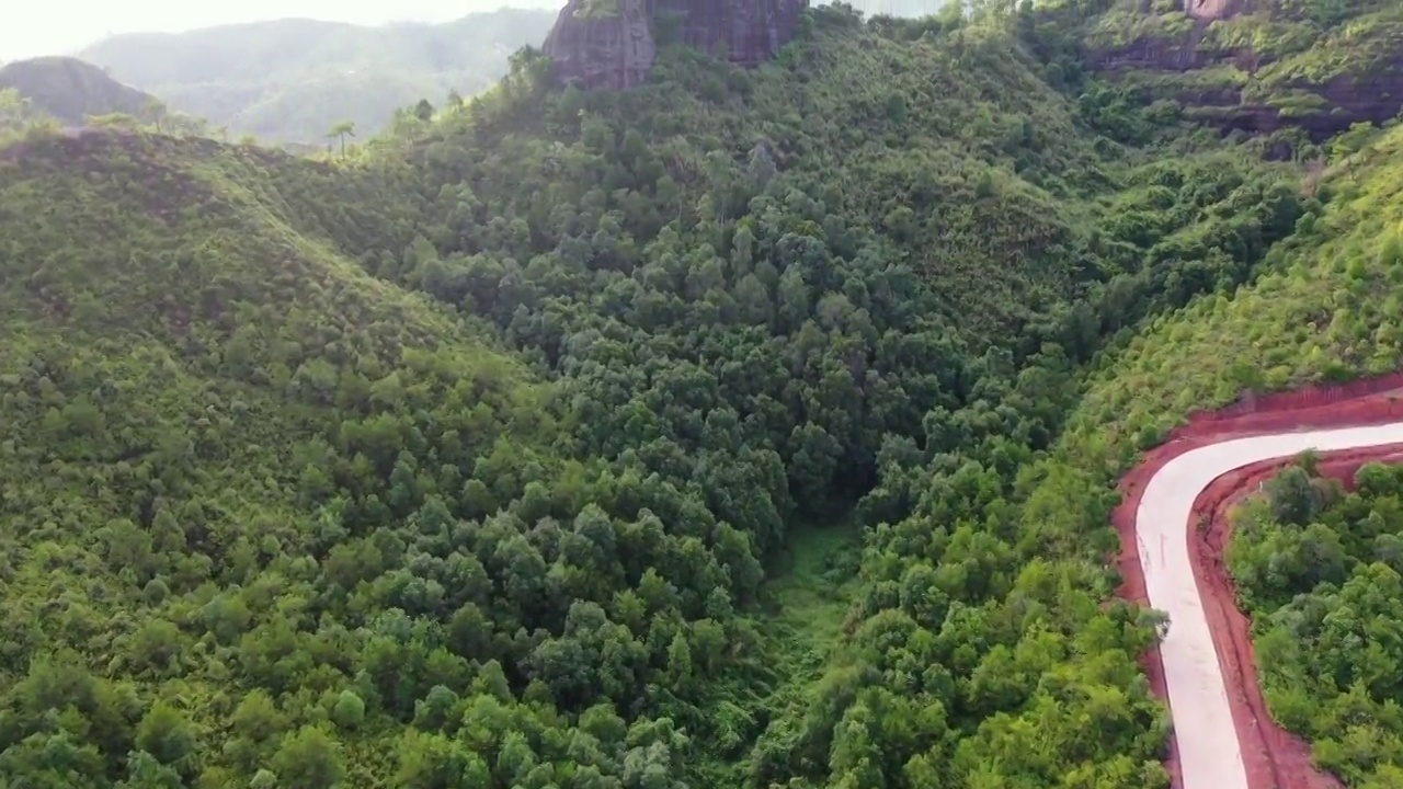 广东省河源市龙川县霍山旅游风景区航拍视频素材