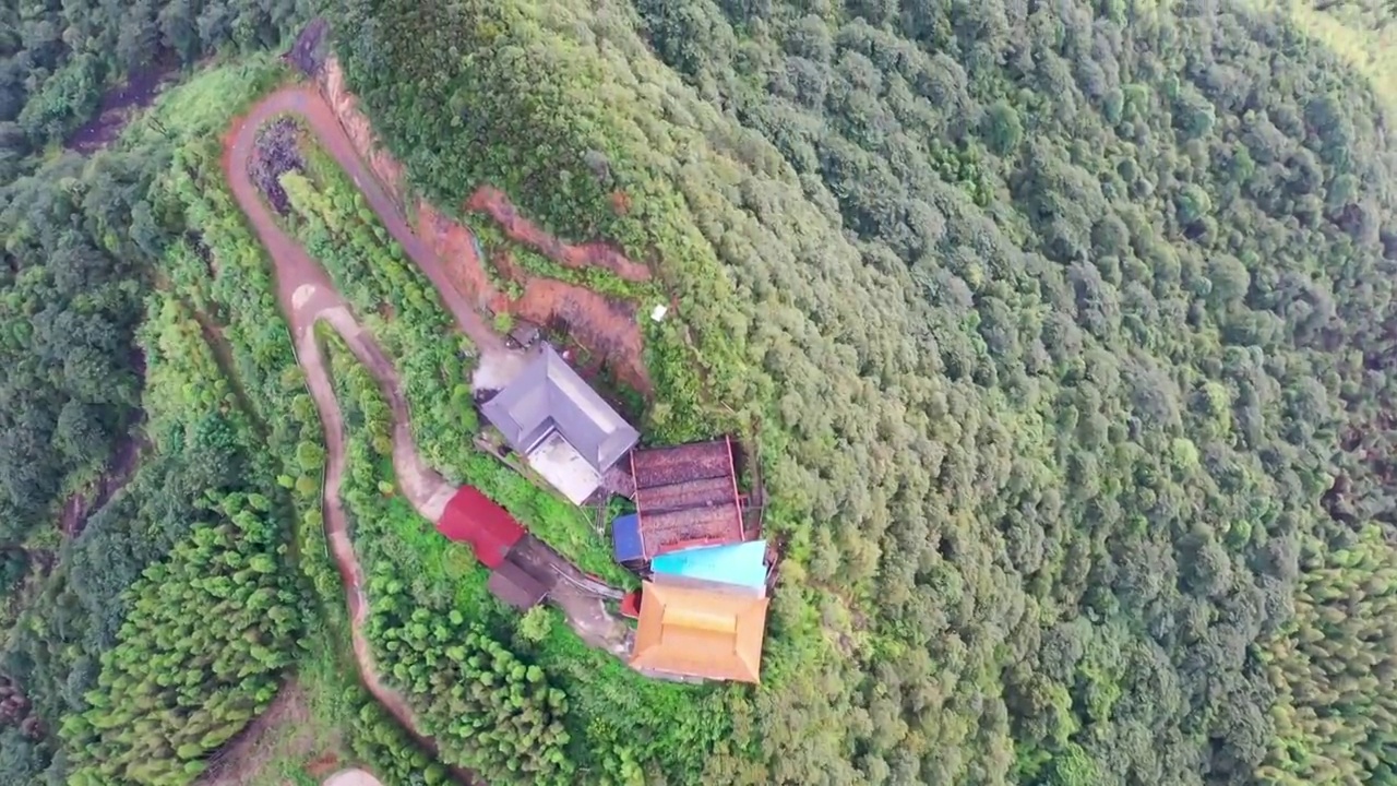 上浏阳云峰台的路视频素材