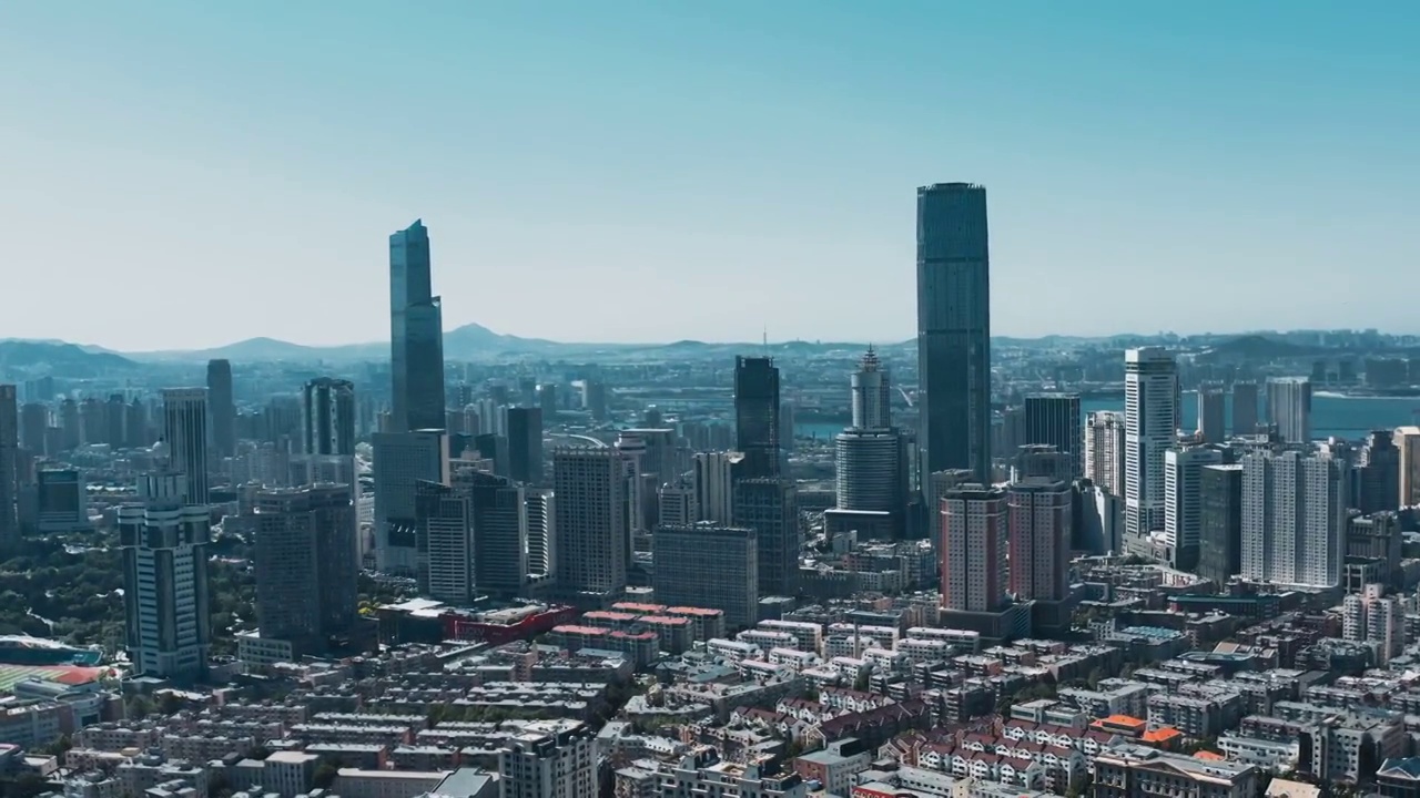 大连,都市风景,电视塔,塔,建筑外部,气象山视频素材