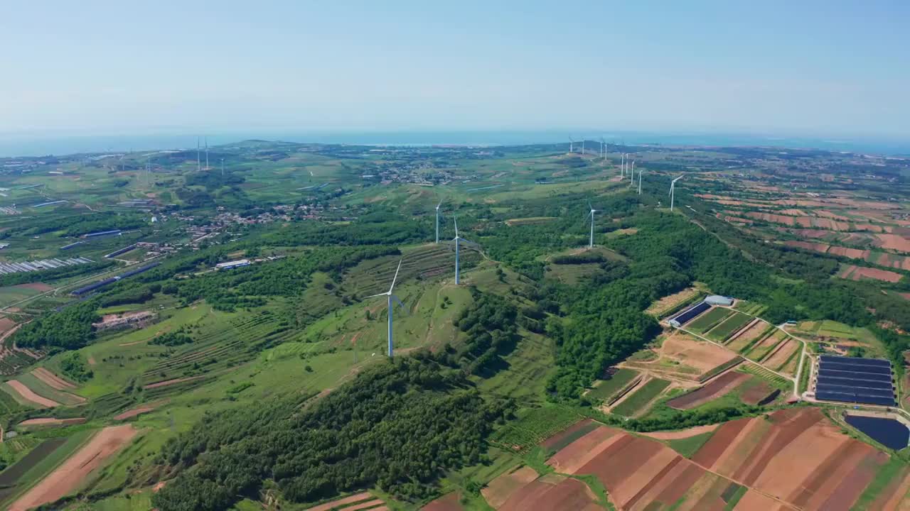 田地,农场,牧场,绿色,夏天,耕地视频素材