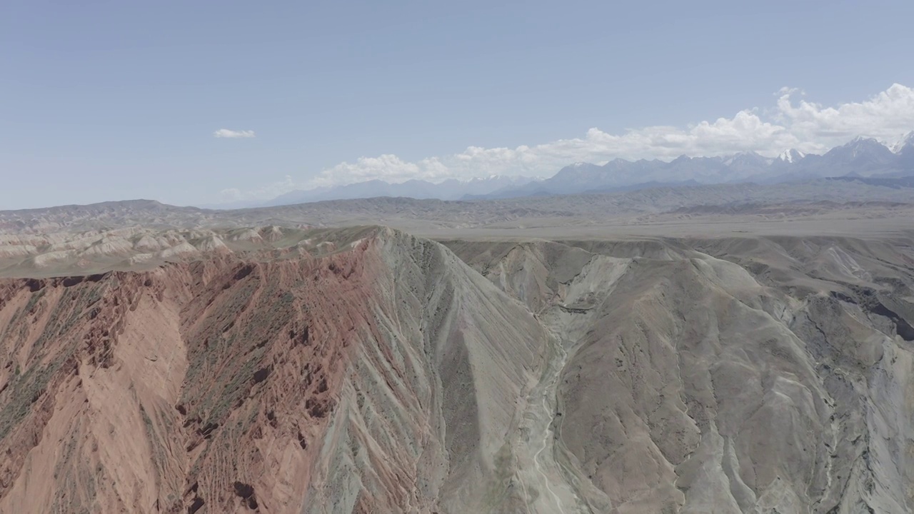 安集海大峡谷,白昼,云景,雪山,云视频素材