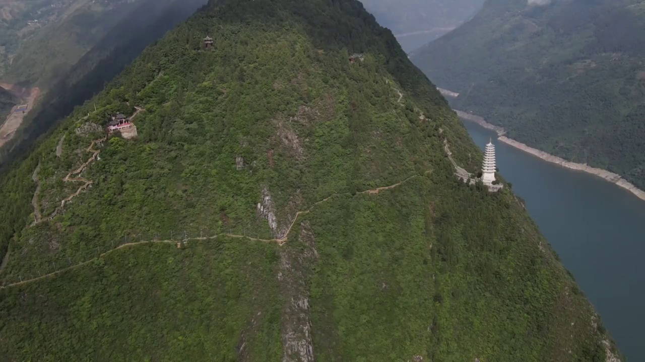 重庆巫山文峰观高清视频视频素材