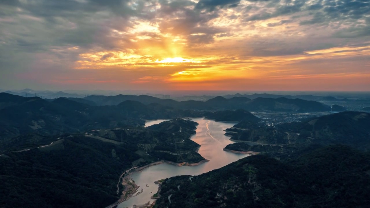 慈溪梅湖延时视频素材