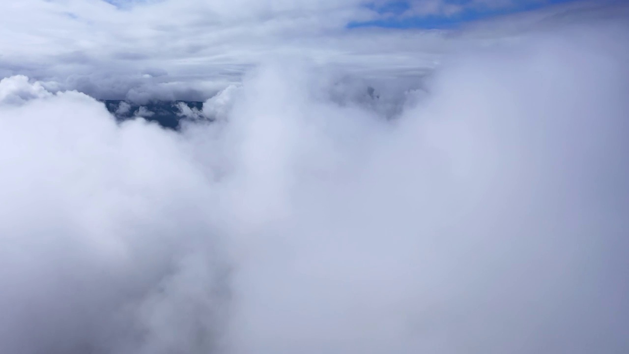 实拍高空云层视频素材