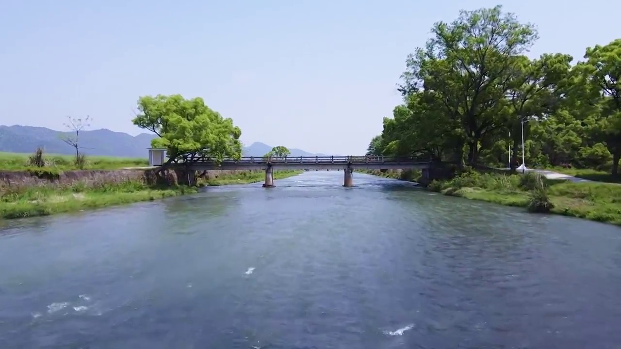 江西永新小桥流水视频素材