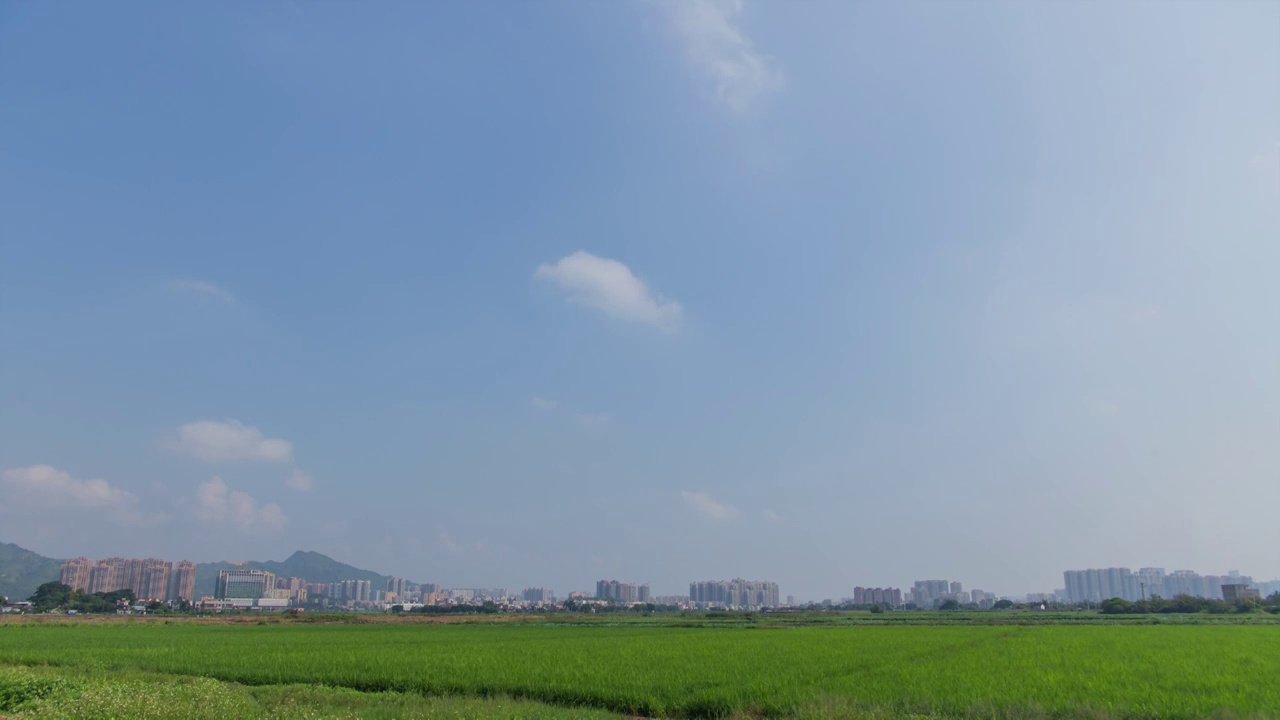 广东省汕尾市海丰县田园风景延时视频素材