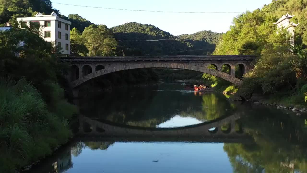 江西永新三湾大桥视频素材