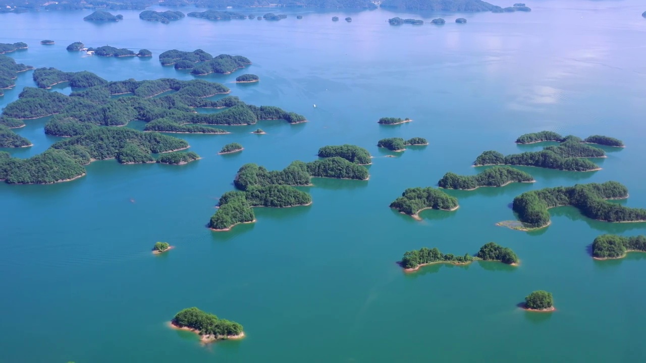 浙江杭州千岛湖风光视频素材