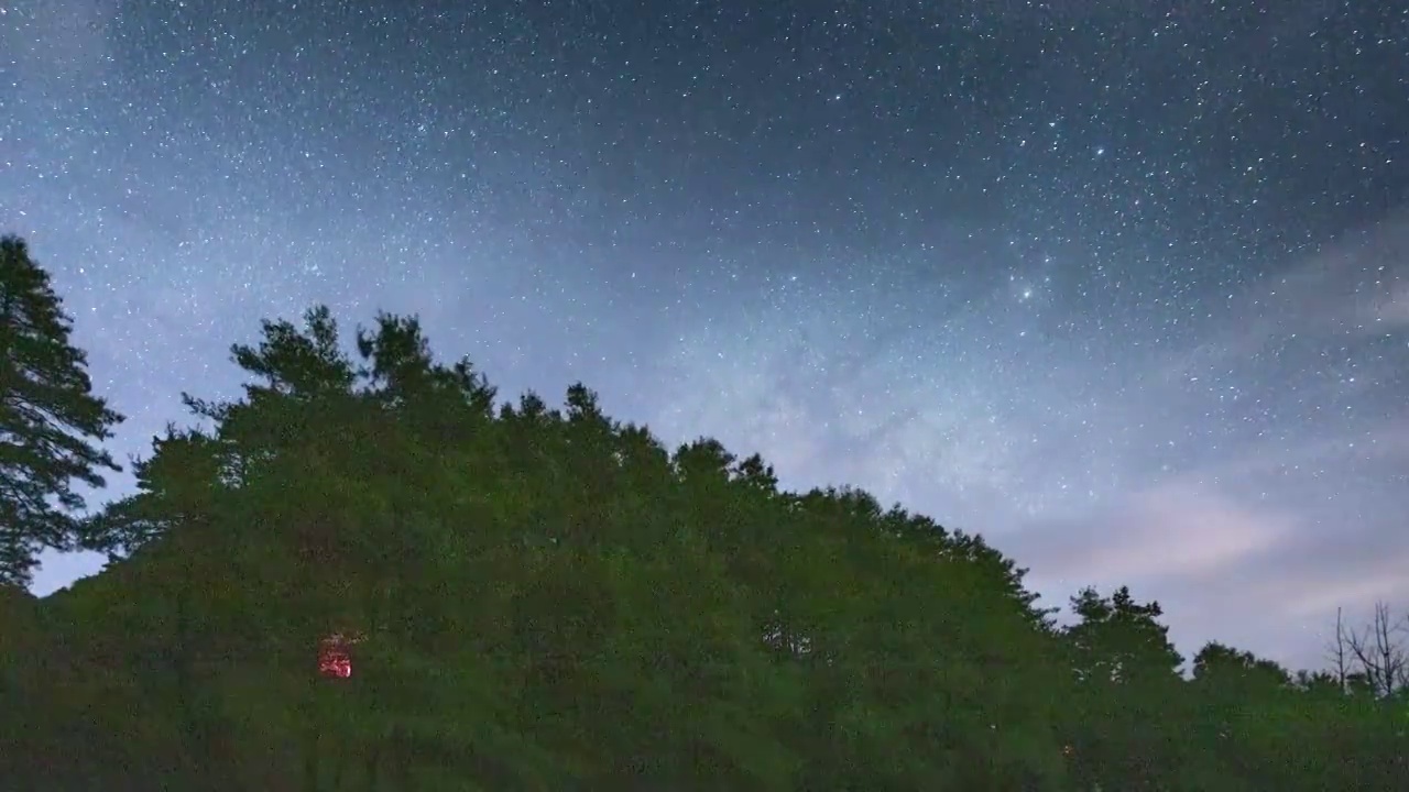 鸟道雄关（隆庆关）中国云南大理巍山 银河星空延时摄影视频素材