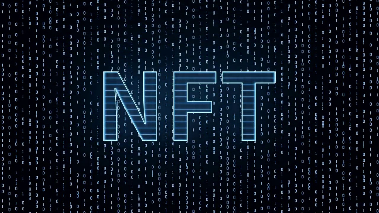 NFT数字版权加密技术 3D渲染视频素材