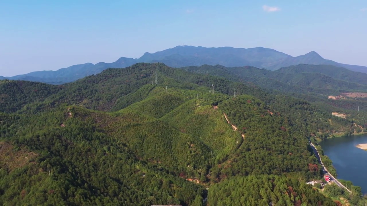 航拍吉水太平山视频素材