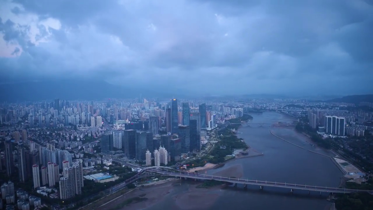 福州市区蓝调视频素材