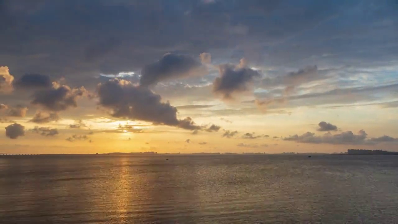 海上夕阳视频素材