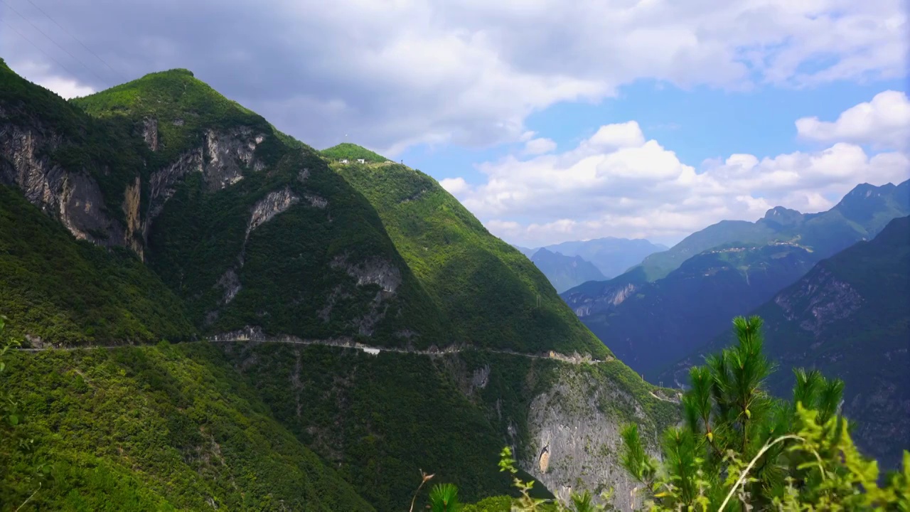 兰英大峡谷风光光影延迟视频素材