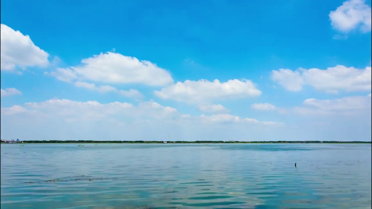 苏州阳澄湖 湖面 延时视频素材