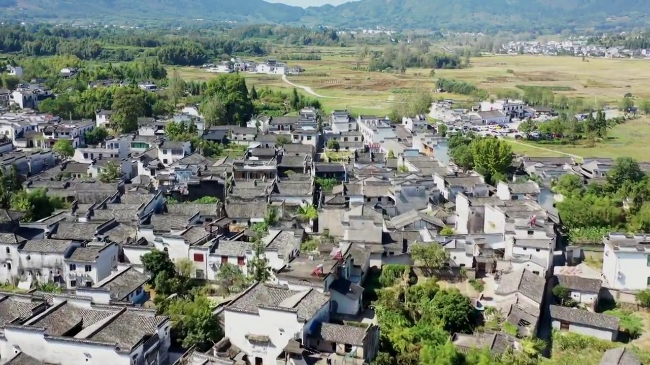 安徽黄山市南屏古村视频素材