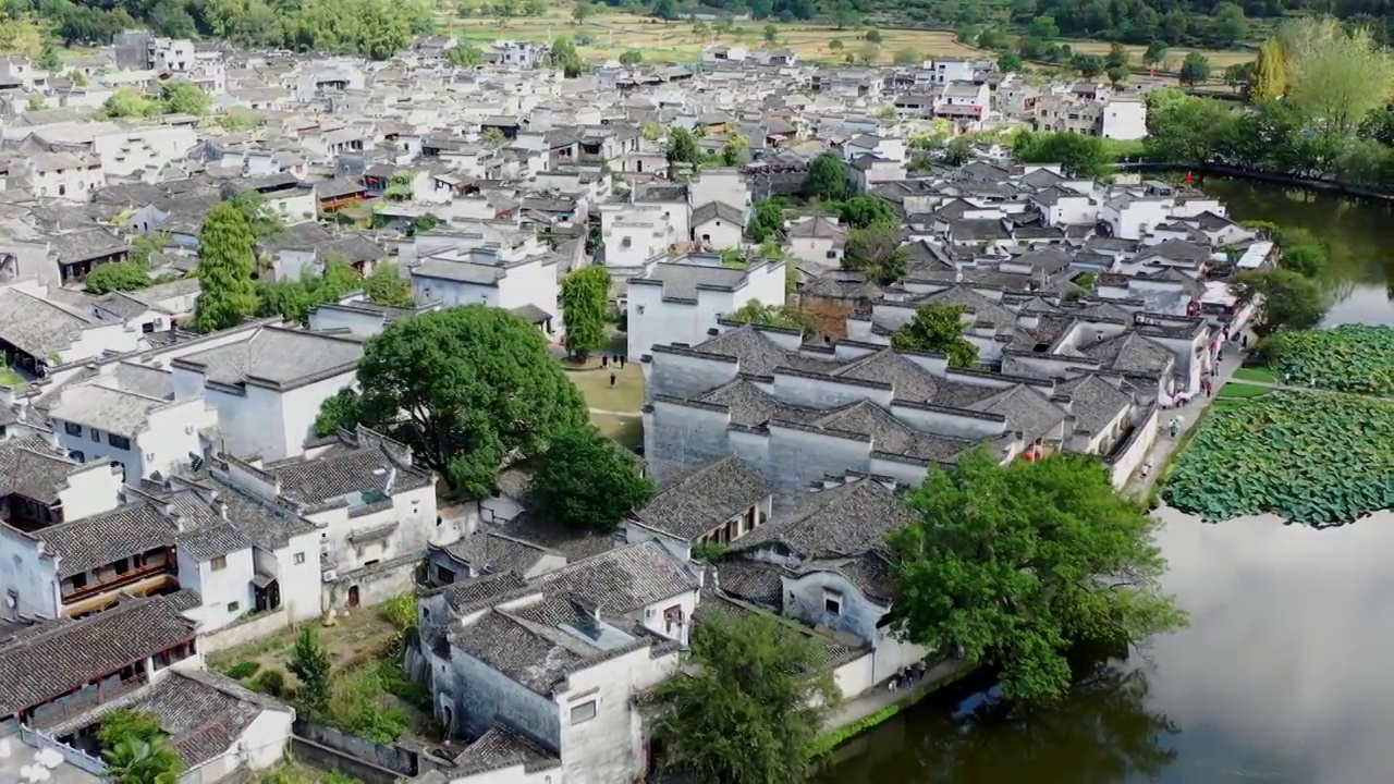 安徽黄山市宏村风光视频素材