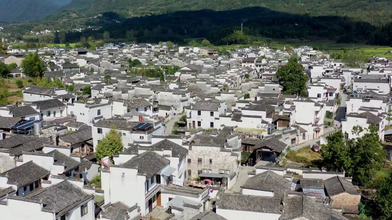 安徽黄山市屏山古村视频素材