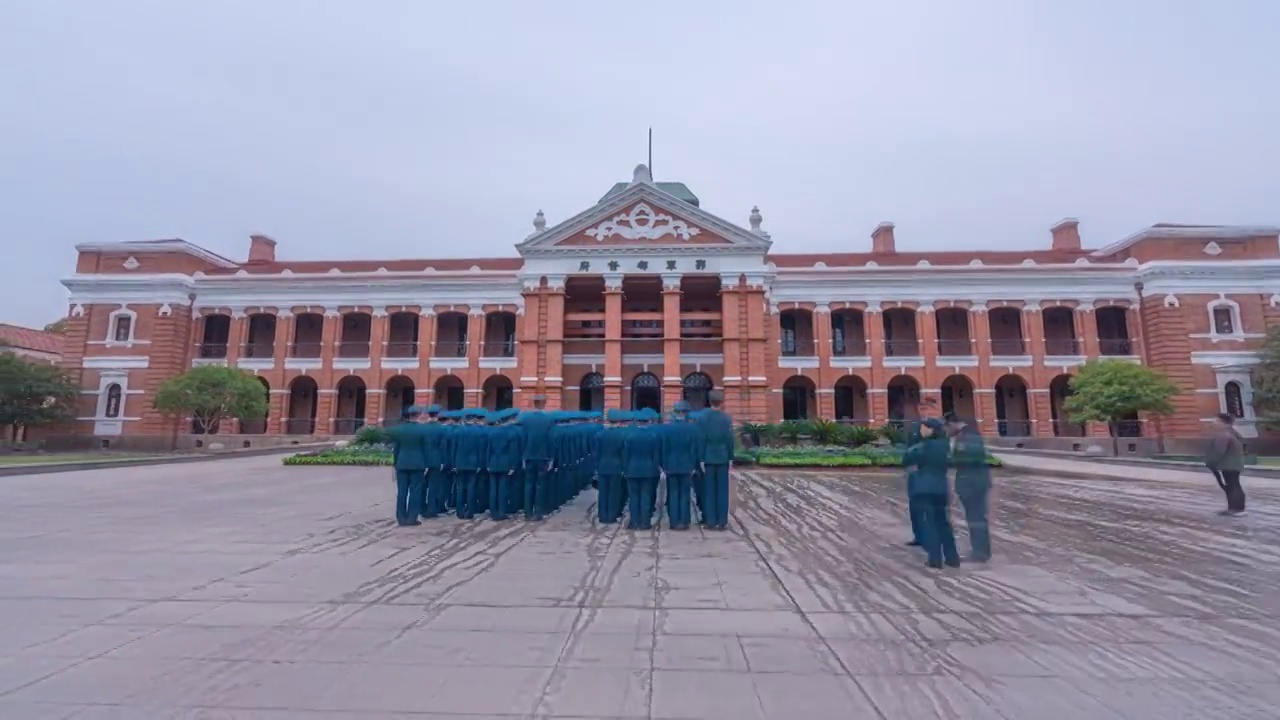 武汉鄂军都督府延时视频素材