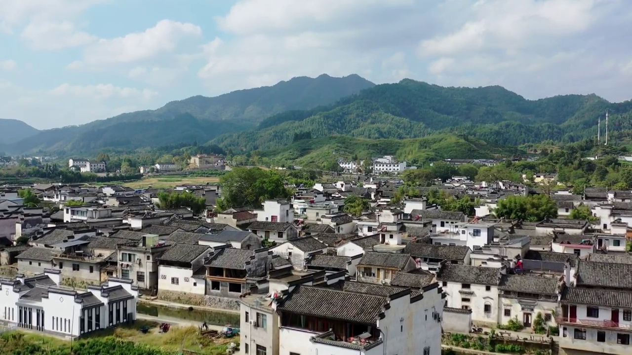 安徽黄山市呈坎古村视频素材