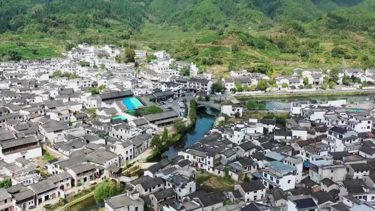 安徽黄山市呈坎古村视频素材