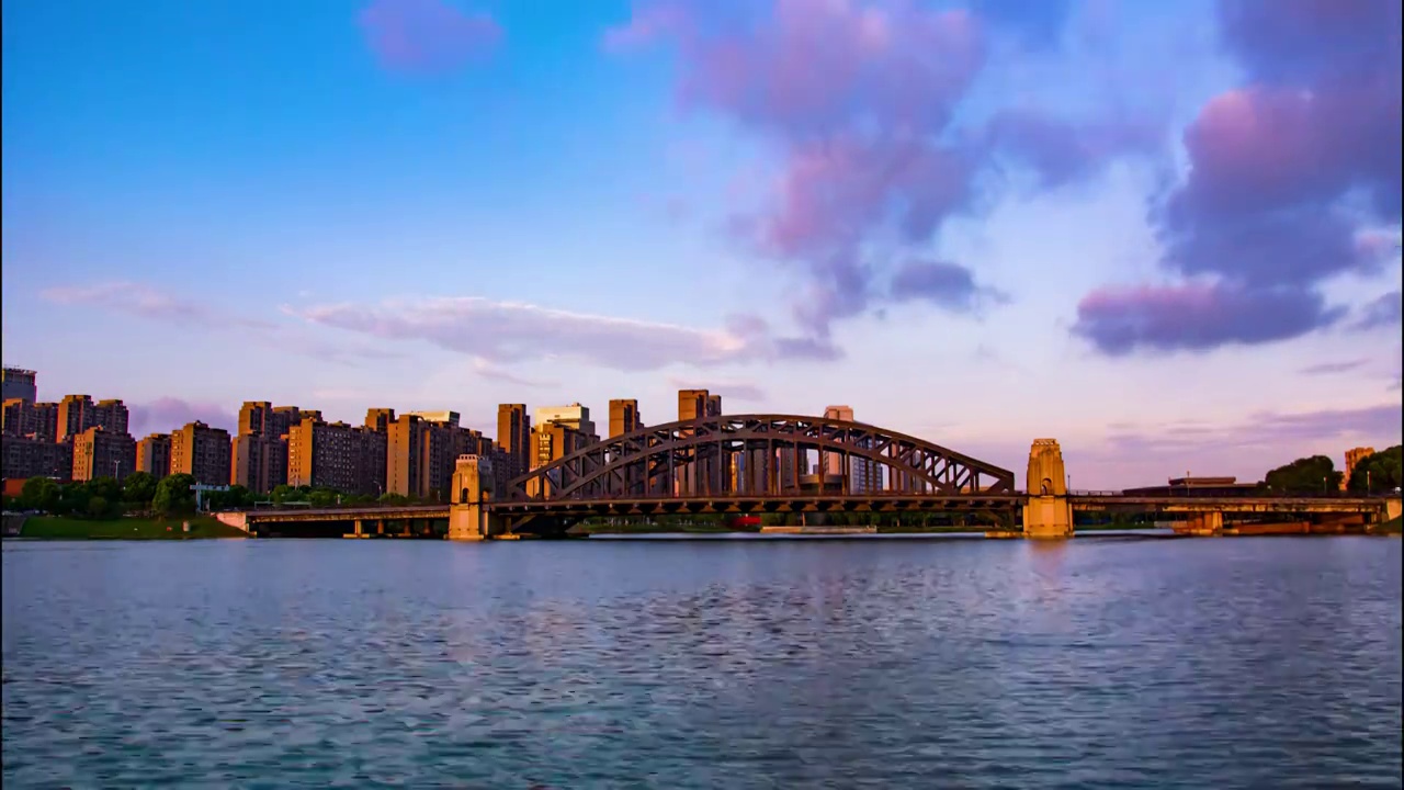 苏州广济北路大桥景观视频素材