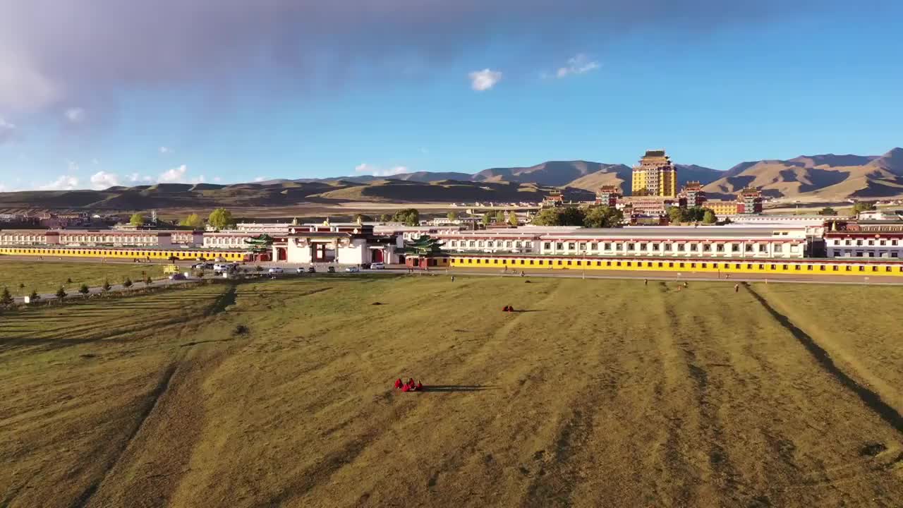 四川阿坝州阿坝县各莫寺视频素材