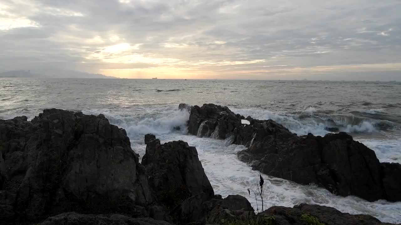 浪花视频素材