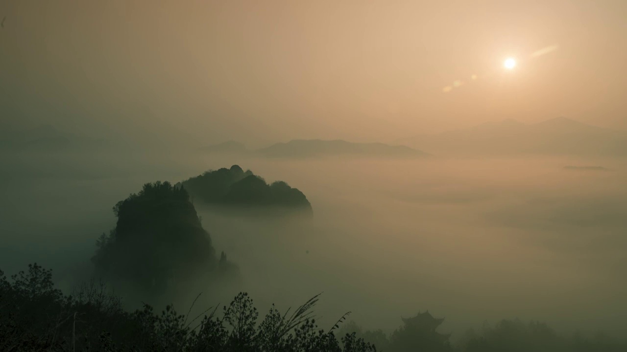 云海日出视频素材