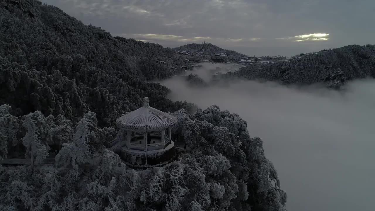 航拍自然风光视频素材