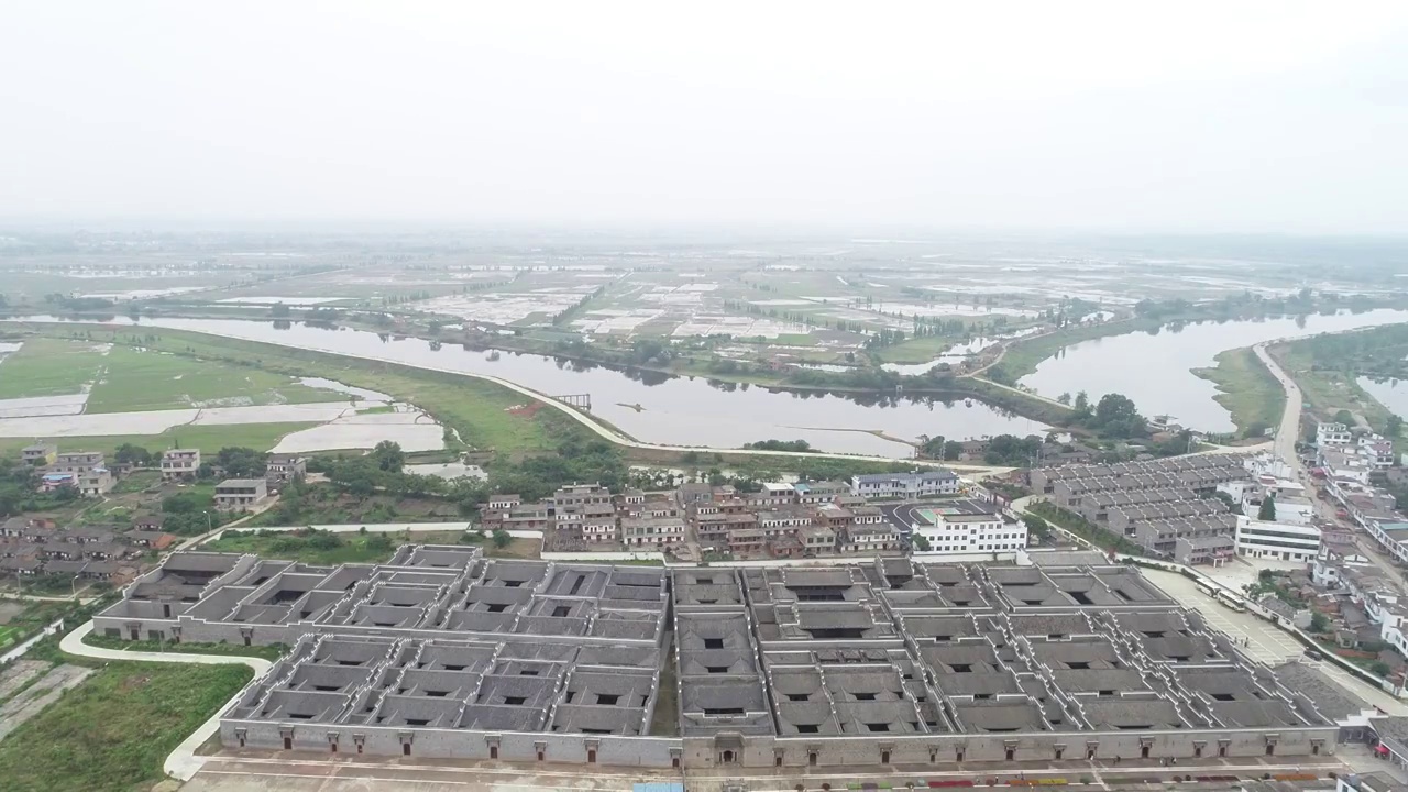 俯瞰大地风光视频素材