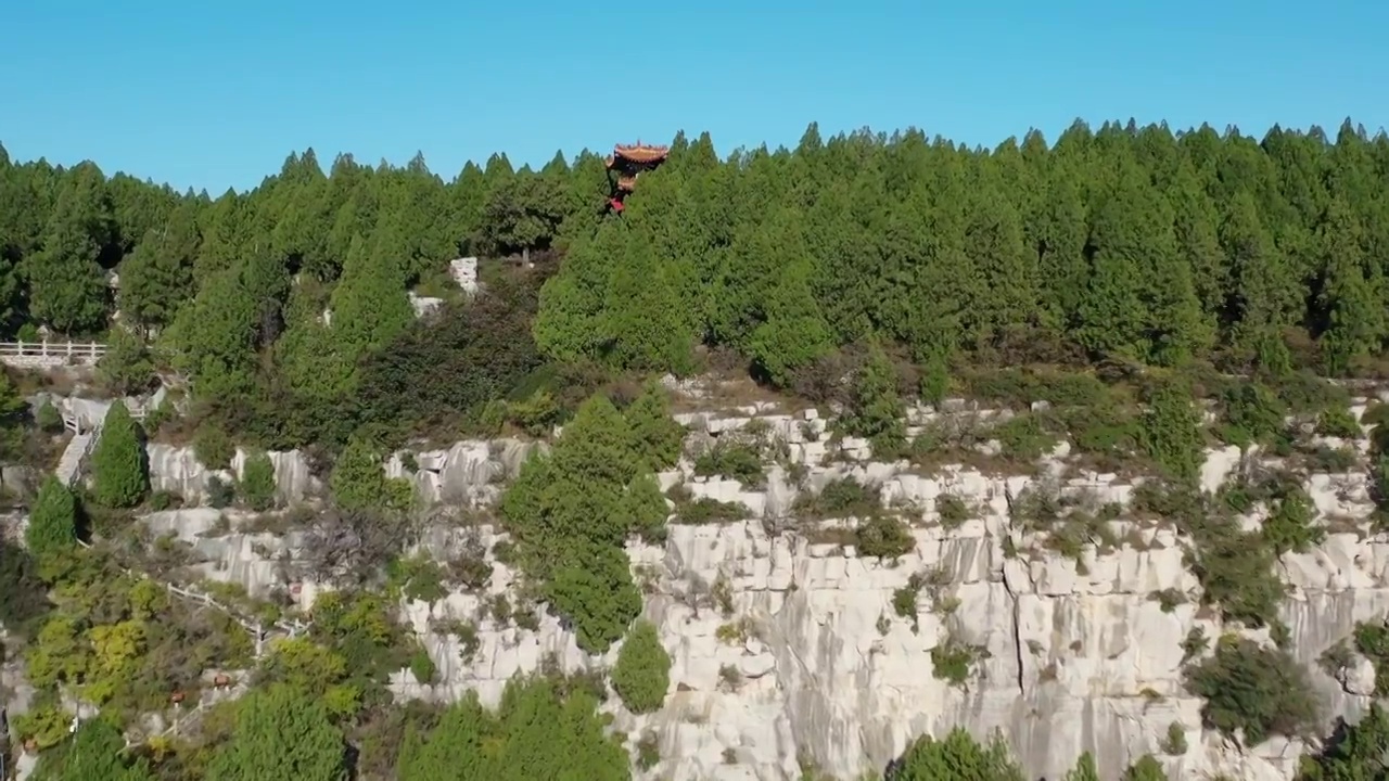 山东青州市驼山风光视频素材