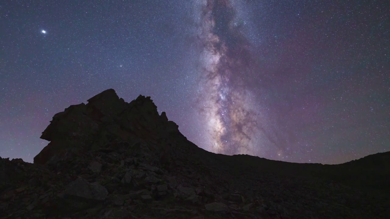 流星划过夜空视频素材