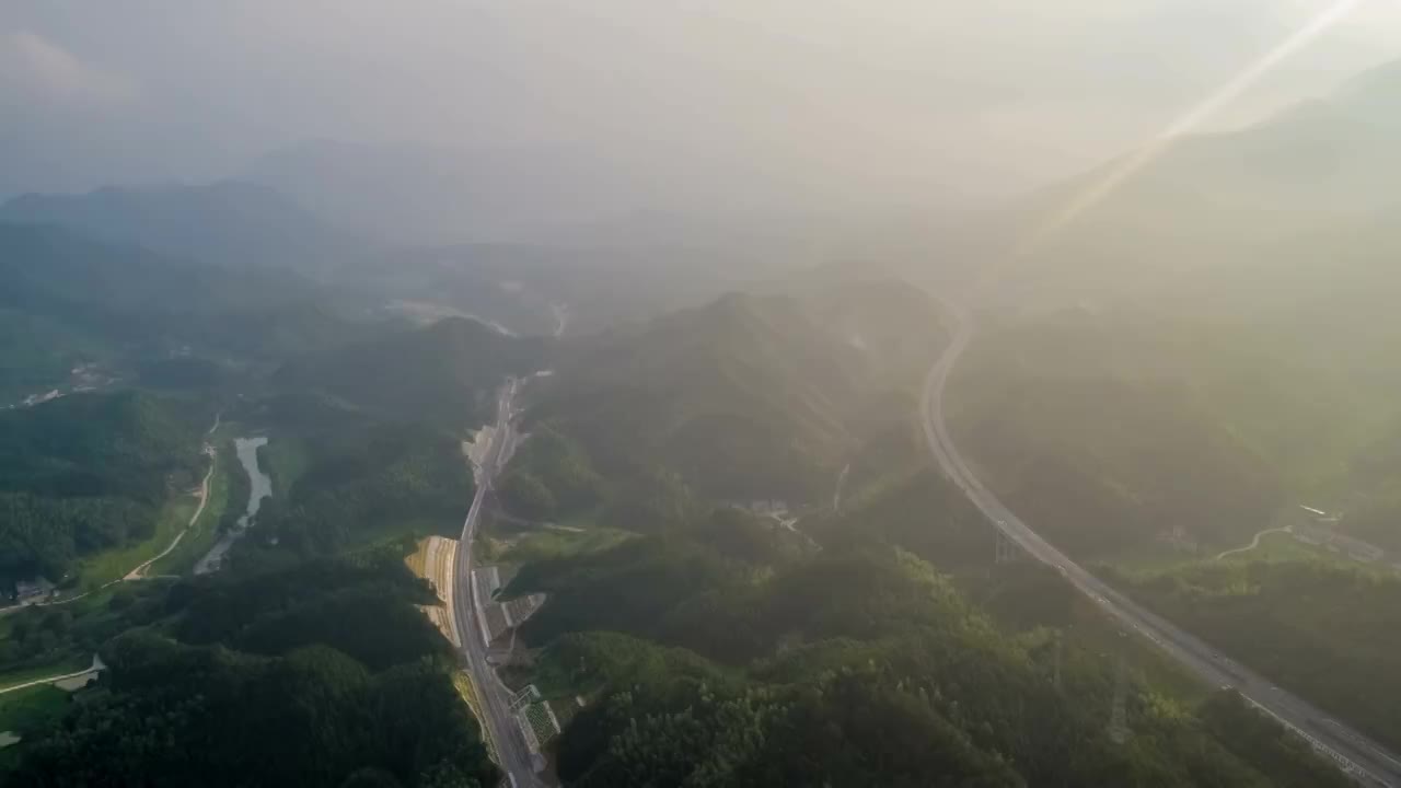 王首道故居景点航拍2视频素材