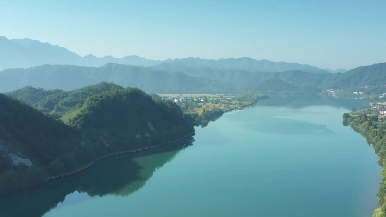 浙江省建德市下涯村视频素材