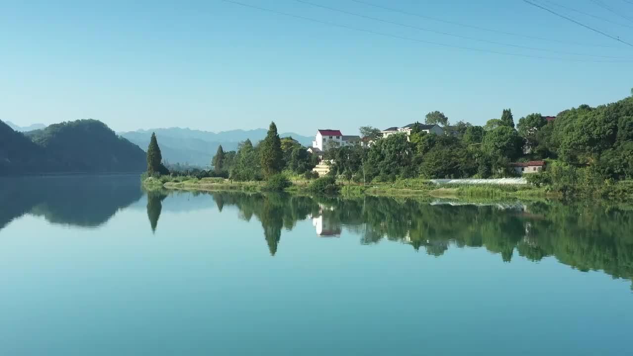 浙江省建德市下涯村视频素材