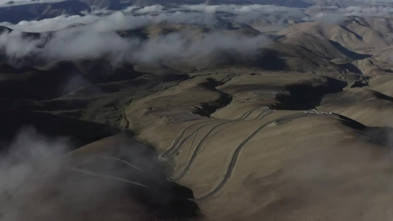 加乌拉山口珠峰路珠峰航拍视频下载