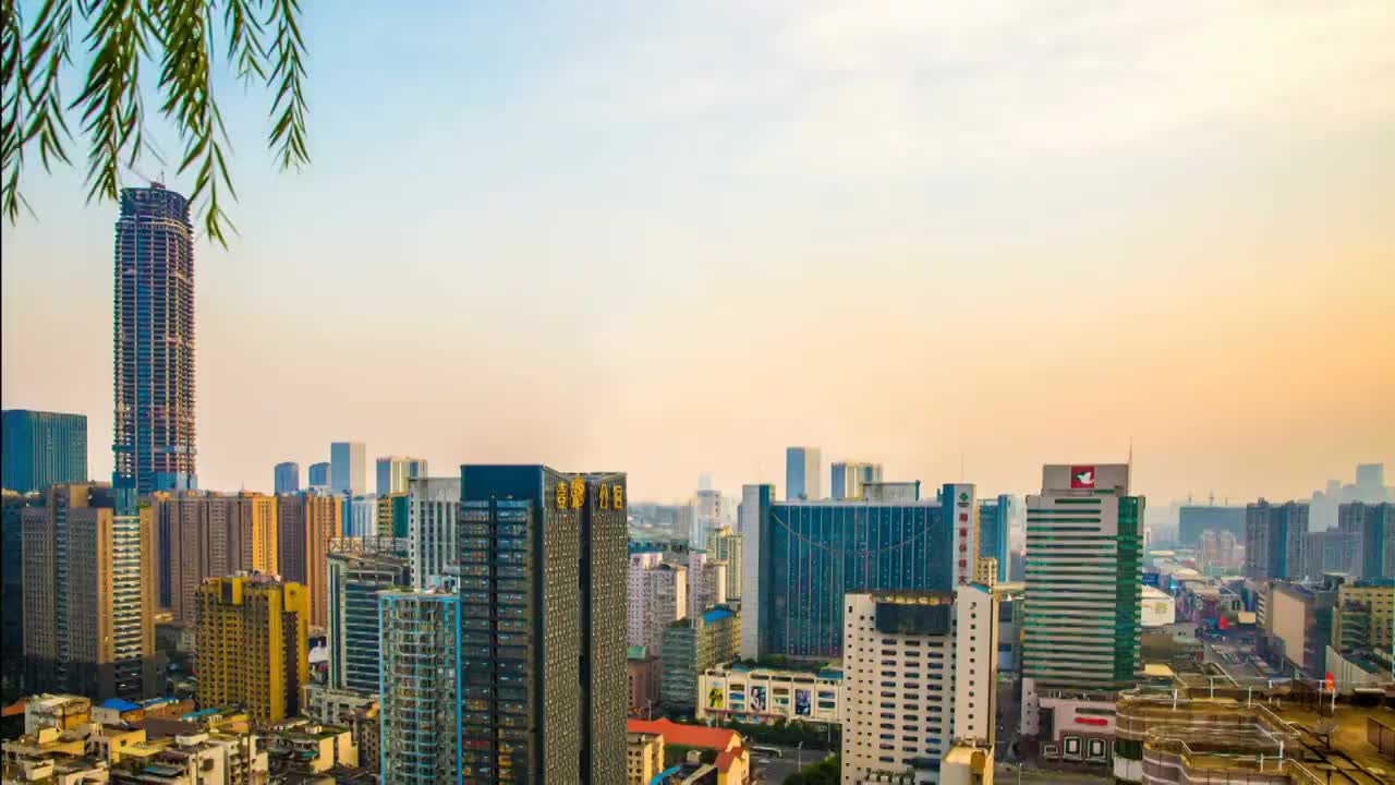 长沙市九龙仓景点特效视频素材