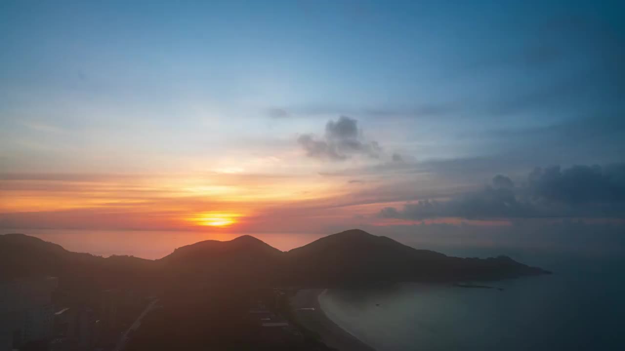 南澳島日出延時视频素材