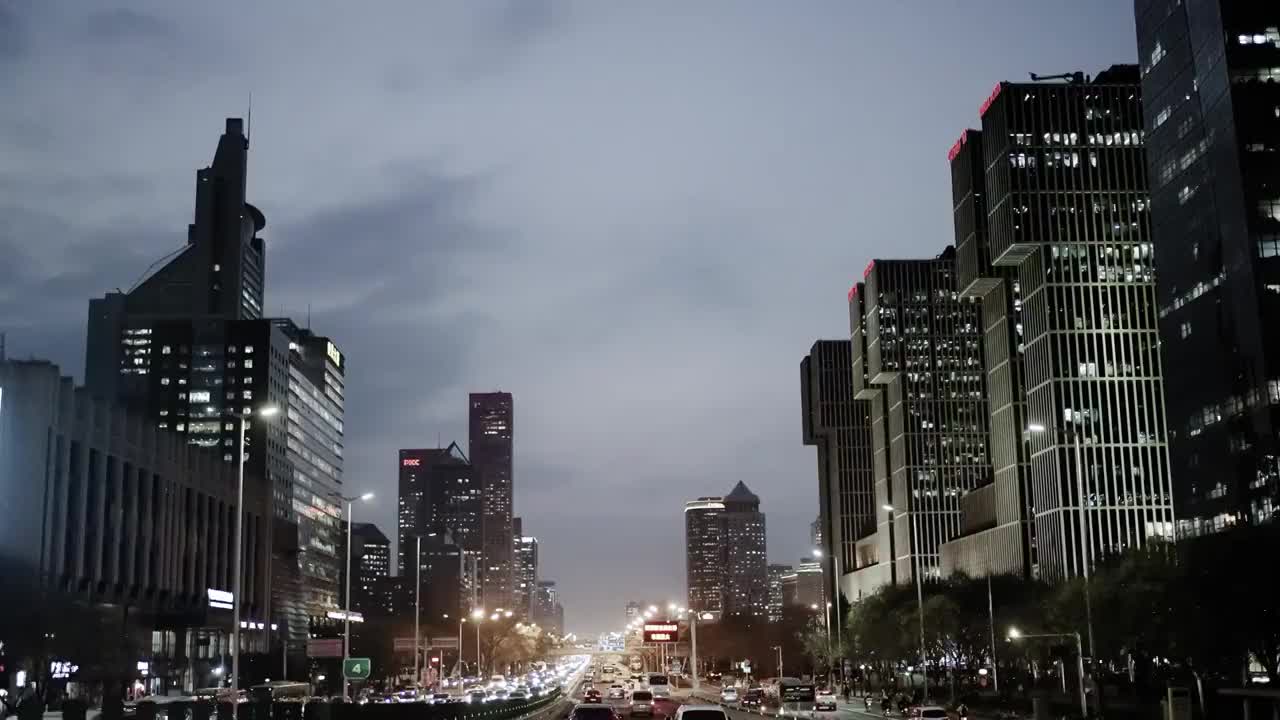 长安街夜景视频素材