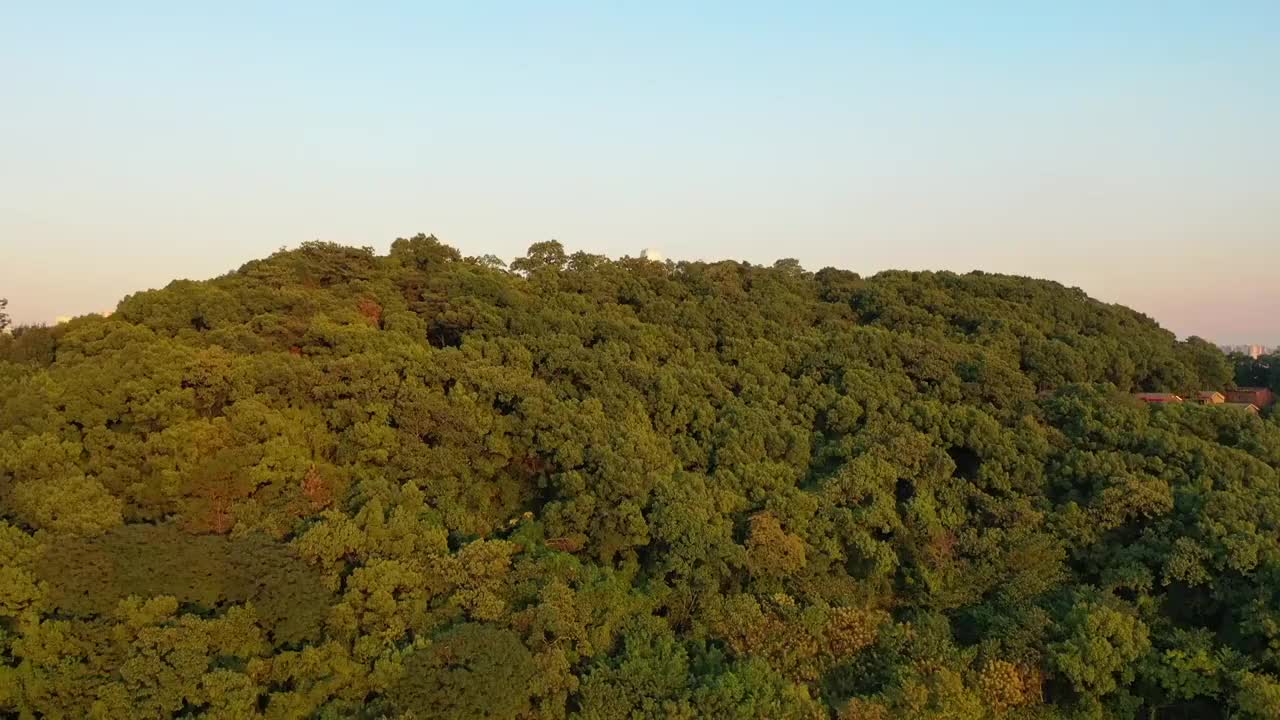 航拍湖南长沙岳麓山视频素材