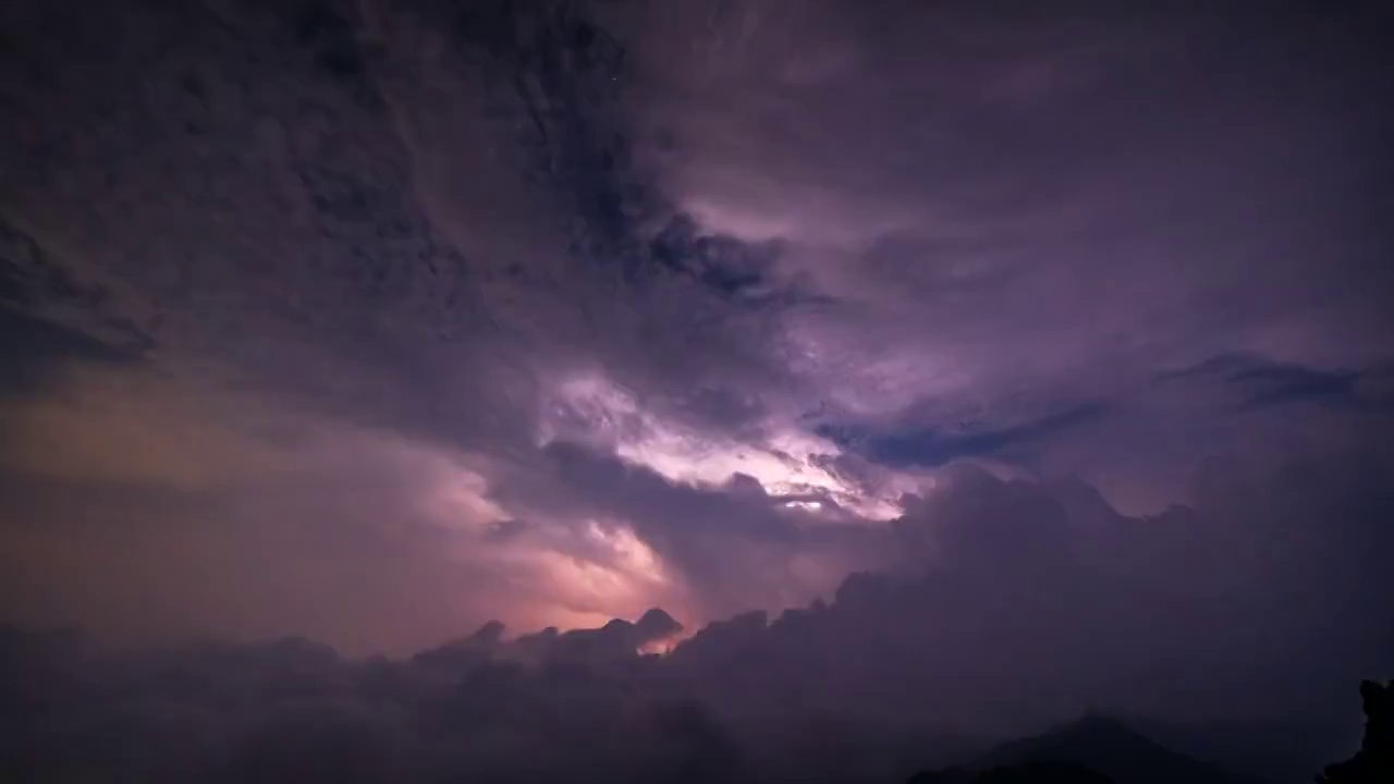 雷暴视频素材