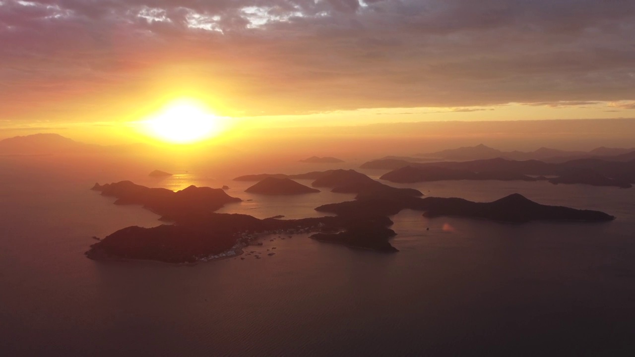 海岛日出视频素材