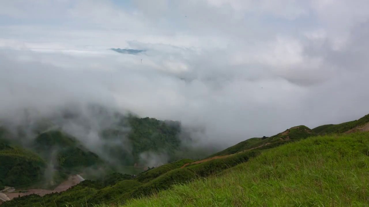 桂林金紫山雲海视频素材