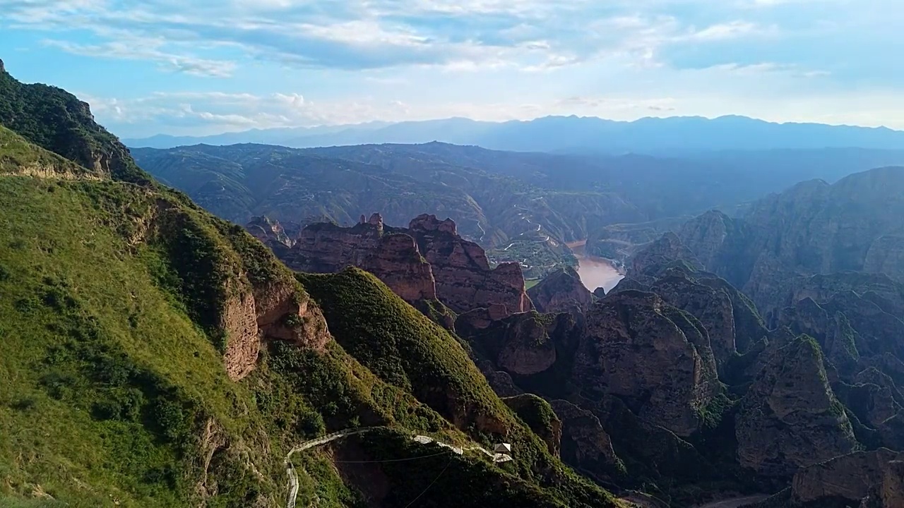 中国甘肃永靖炳灵寺视频素材