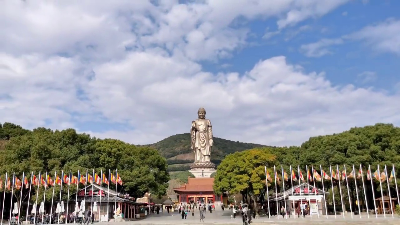 灵山大佛景区视频素材